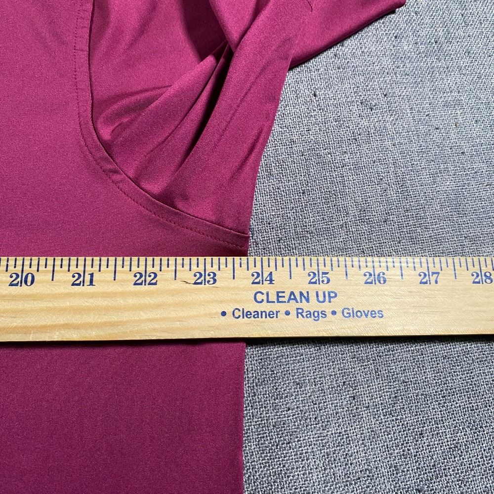 Peter Millar Mens Large Burgundy Golf Polo Shirt Performance Embroidered Logo - Picture 5 of 8